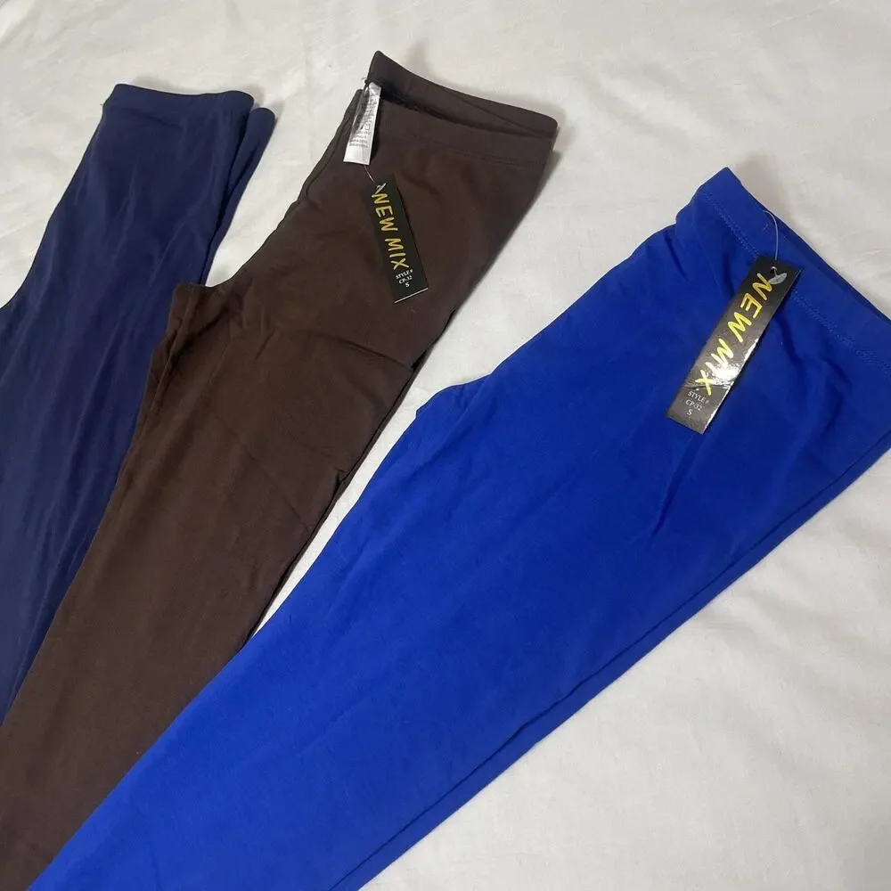 3 New Mix Leggings Soft Super Comfort Sports Yoga Workout Stretch Pants SMALL - Picture 4 of 13